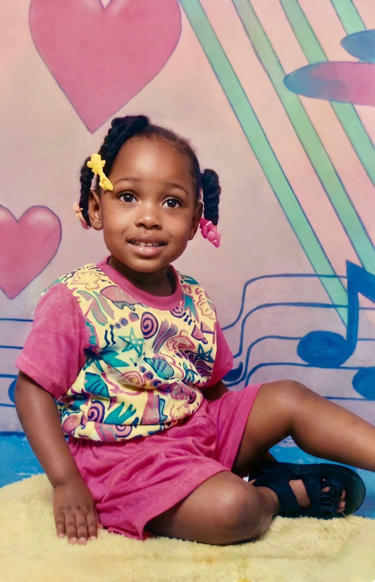 Childhood portrait restored — torn and faded photo brought back to life — restored